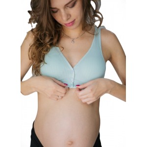 Бюстгальтер-топ для беременных и для кормления Бирюзовый